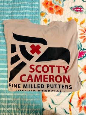 Scotty Cameron Beige Tee with Black & Green Accents